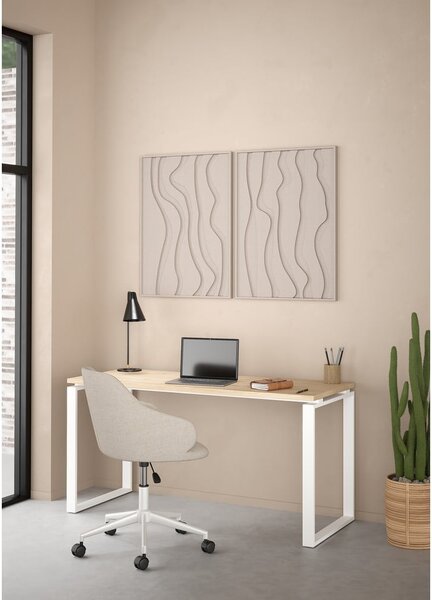 Biurko z blatem w dekorze dębu 60x150 cm Sign – Tvilum