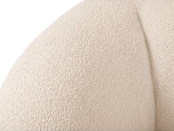Kremowy fotel z materiału bouclé Essen – Cosmopolitan Design