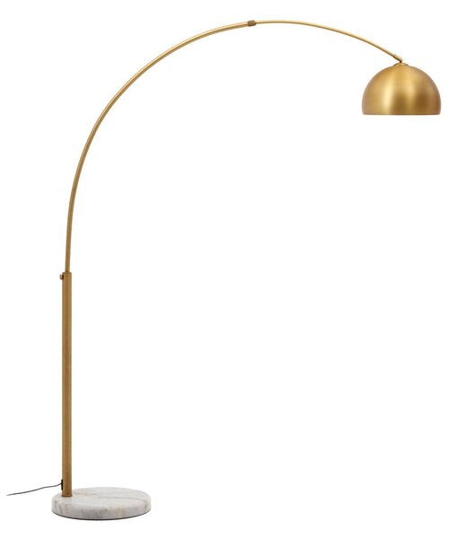 Lampa stojąca w kolorze złota z metalowym kloszem (wysokość 160 cm) Madali – Kave Home