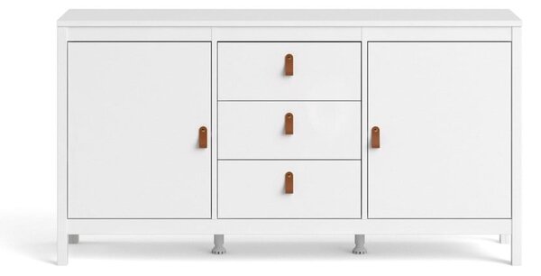 Biała niska komoda 151x80 cm Madrid – Tvilum