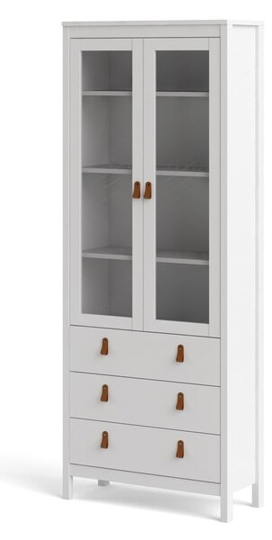Biała witryna 78x199 cm Madrid – Tvilum