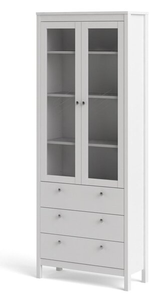 Biała witryna 78x199 cm Madrid – Tvilum
