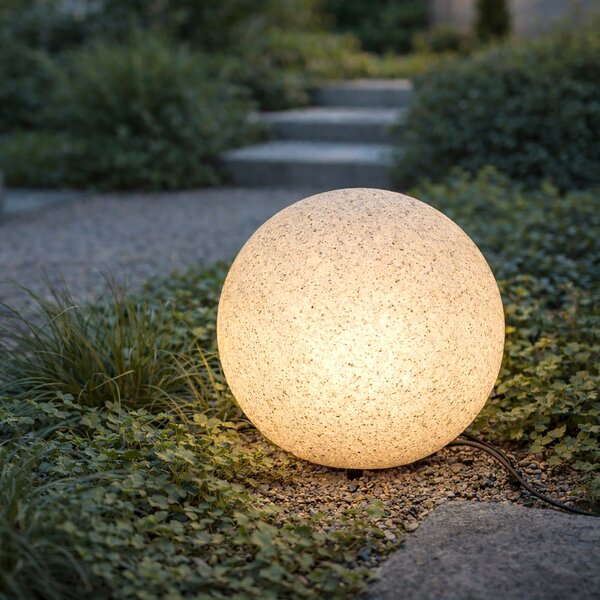 Nowoczesna lampa zewnętrzna szara 35 cm IP65 - Nura