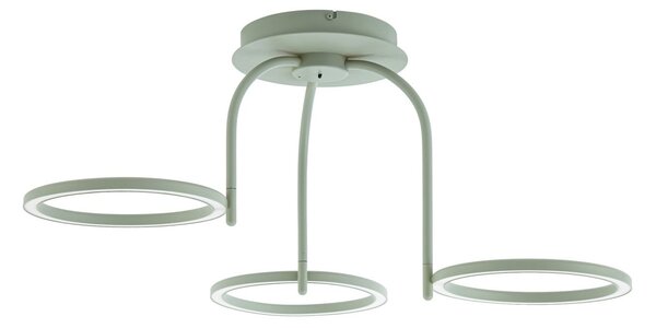 Zewnętrzna Lampa Lucande, Sylvara, ściemnialny, zielony, metal, design