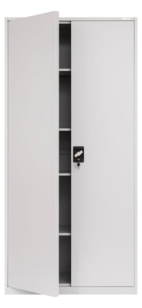 Metalowa szafa na klucz biurowa na dokumenty Geneva Grey