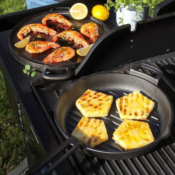 Żeliwna patelnia do grillowania ø 28 cm Massive – Tescoma