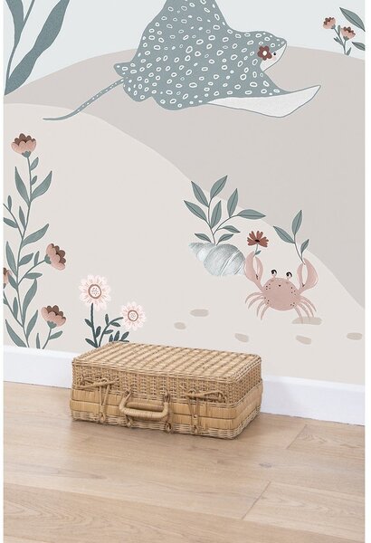 Tapeta dziecięca 400 cm x 248 cm Dreamy Seabed – Lilipinso