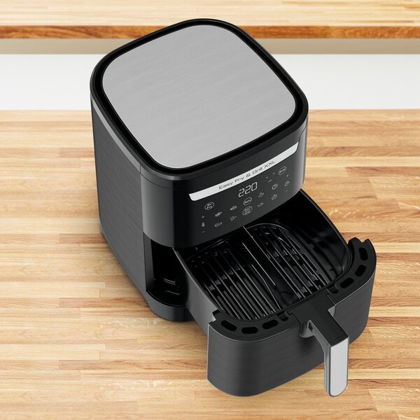 Czarna frytkownica beztłuszczowa Easy Fry & Grill XXL EY801815 – Tefal