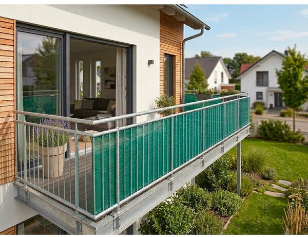 Zielona plastikowa osłona balkonowa 500x90 cm – Garden Pleasure