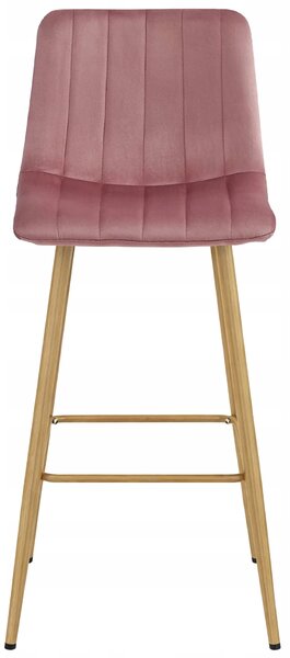 Ciemnoróżowy nowoczesny hoker kuchenny metalowy F8-G46