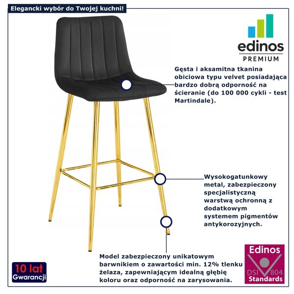 Czarny welurowy hoker glamour z opraciem S0-A45