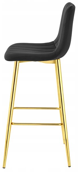 Czarny welurowy hoker glamour z opraciem S0-A45