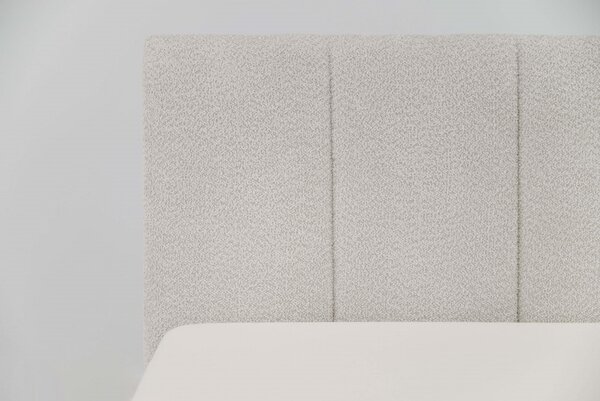 MebleMWM Łóżko tapicerowane z pojemnikiem SFG0114P | 140x200 | Boucle | Szary #17