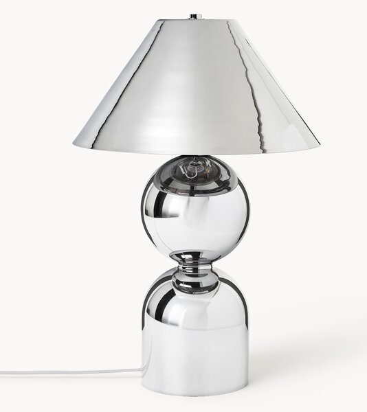 Lampa stołowa ze szkła z regulowanym kloszem Danielle, W 60 cm