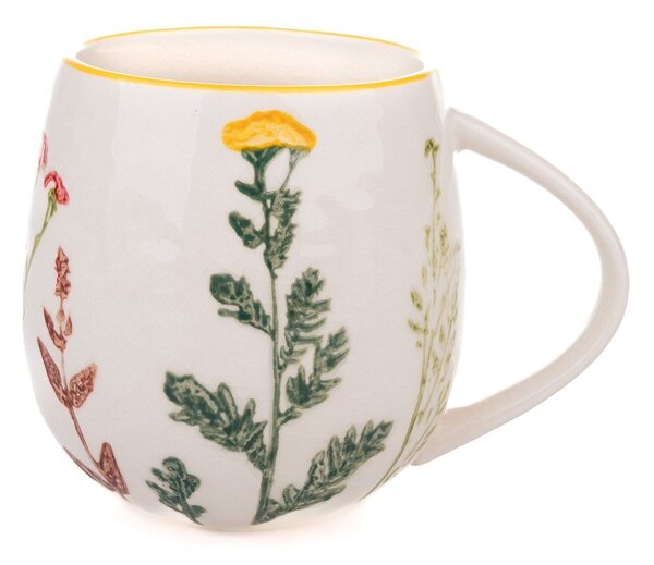Biały porcelanowy kubek 500 ml Flower Garden – Dakls