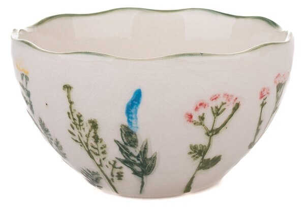 Biała porcelanowa miska Flower Garden – Dakls