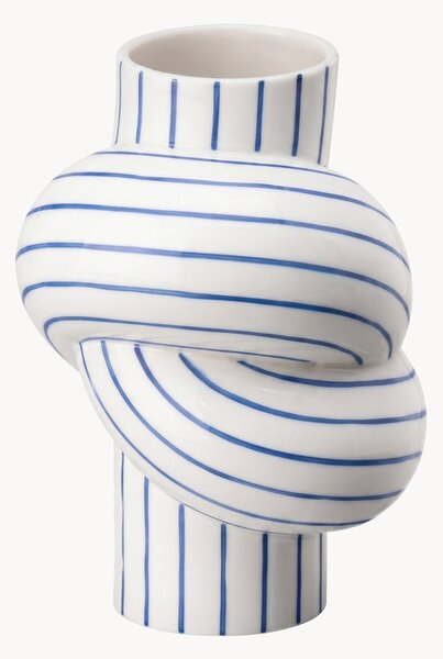 Wazon z porcelany Node, W 12 cm