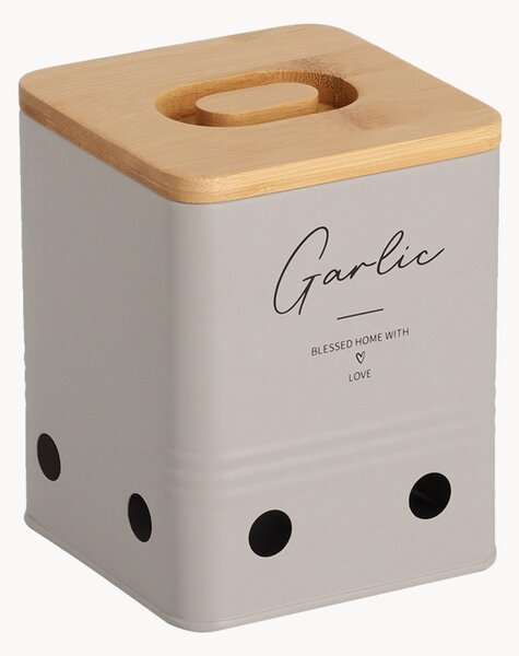 Pojemnik do przechowywania z bambusową pokrywką Garlic