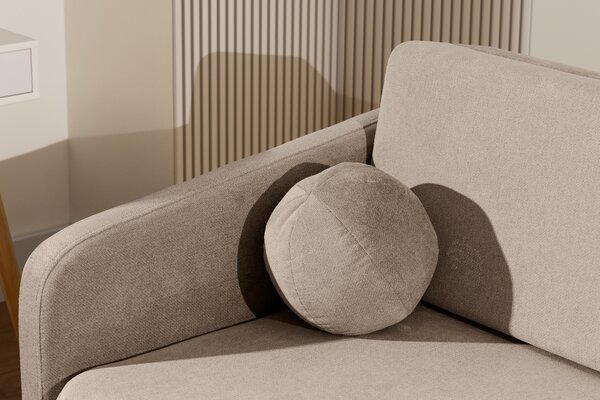 Sofa Zeldia 155 z funkcją spania - brązowy szenil hydrofobowy Spring 1110