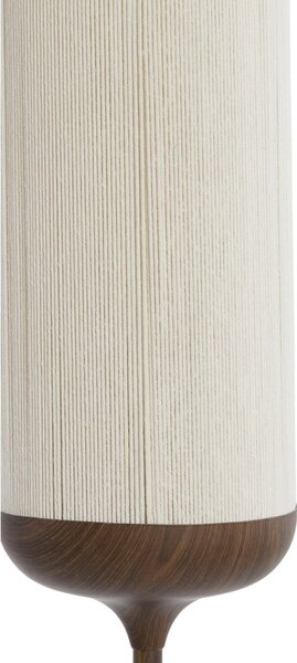 Ciemnobrązowa lampa stojąca z tekstylnym kloszem (wysokość 159 cm) Dania – Light & Living