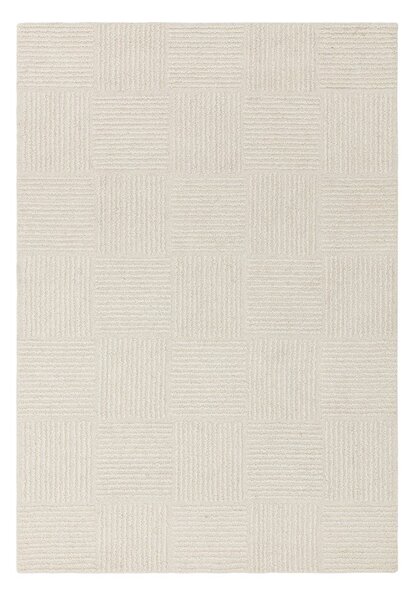 Wełniany dywan tkany ręcznie w kolorze kości słoniowej 120x170 cm Zennith Grid – Asiatic Carpets