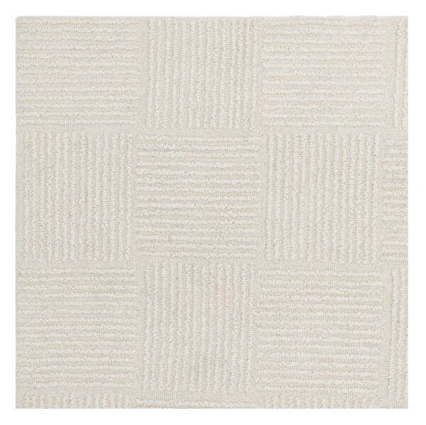 Wełniany dywan tkany ręcznie w kolorze kości słoniowej 120x170 cm Zennith Grid – Asiatic Carpets