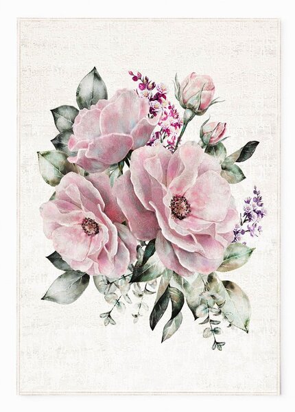 Różowo-kremowy dywan odpowiedni do prania 80x140 cm New Carpets – Oyo home