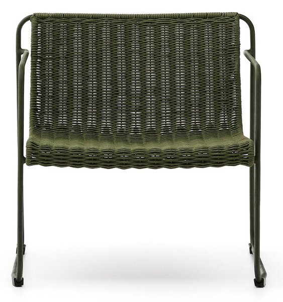 Zielony metalowy fotel ogrodowy Maurina – Kave Home