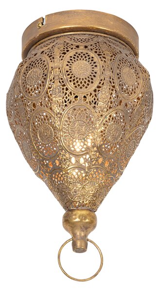 Orientalna lampa sufitowa złota 19 cm - Mowgli Oswietlenie wewnetrzne