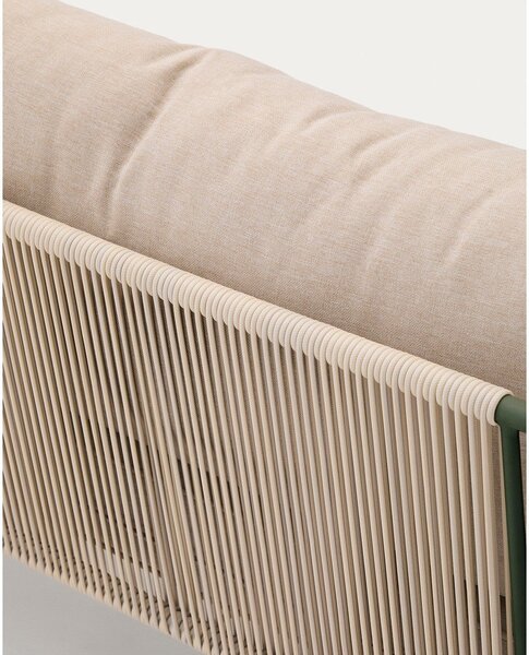 Zielono-beżowa tapicerowana sofa ogrodowa Zivia – Kave Home