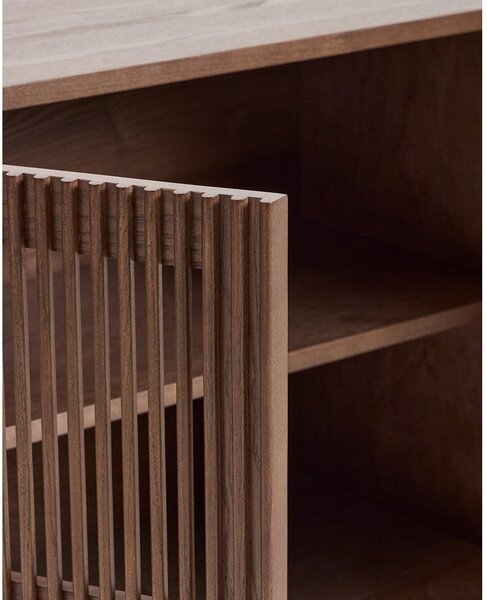 Ciemnobrązowa komoda w dekorze orzecha 181x71,5x42,5 cm Beyla – Kave Home
