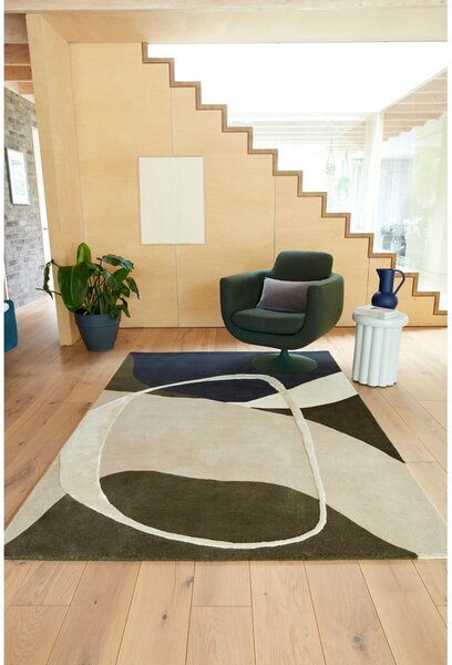 Zielony wełniany dywan tkany ręcznie 160x230 cm Matrix – Asiatic Carpets