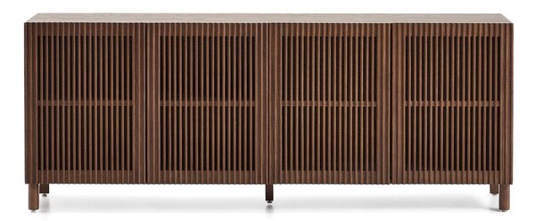 Ciemnobrązowa komoda w dekorze orzecha 181x71,5x42,5 cm Beyla – Kave Home