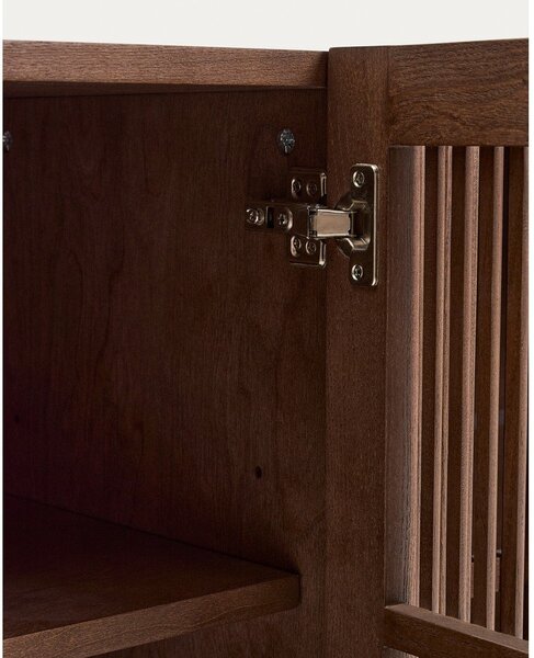 Ciemnobrązowa komoda w dekorze orzecha 181x71,5x42,5 cm Beyla – Kave Home