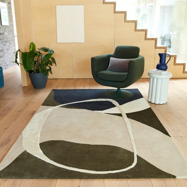 Zielony wełniany dywan tkany ręcznie 160x230 cm Matrix – Asiatic Carpets