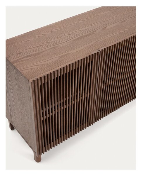 Ciemnobrązowa komoda w dekorze orzecha 181x71,5x42,5 cm Beyla – Kave Home