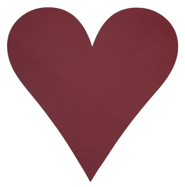 Mata stołowa ze skóry ekologicznej 30x30 cm Heart Nupo – LIND DNA