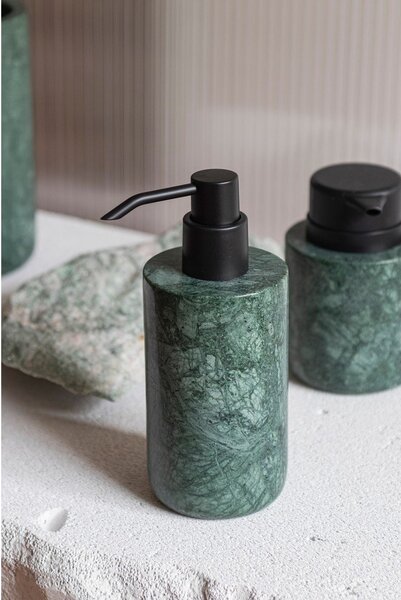 Ciemnozielony marmurowy dozownik do mydła 200 ml Marble – Mette Ditmer Denmark