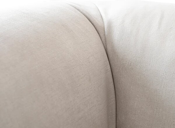Sofa MODERNO 2S Dwuosobowa Kremowa Welurowa Nowoczesna
