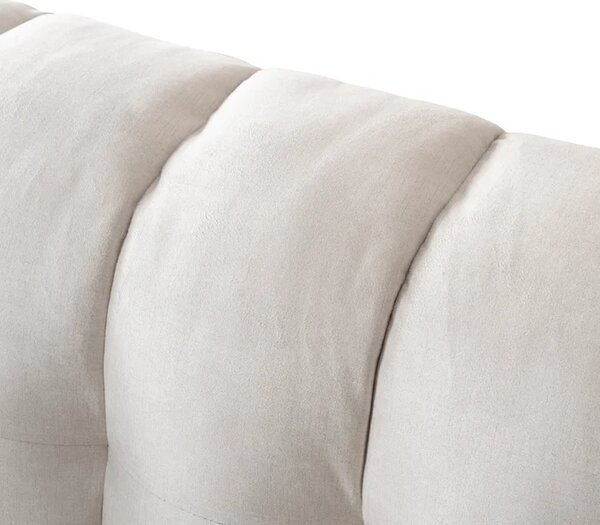 Sofa MODERNO 2S Dwuosobowa Kremowa Welurowa Nowoczesna