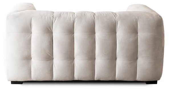 Sofa MODERNO 2S Dwuosobowa Kremowa Welurowa Nowoczesna