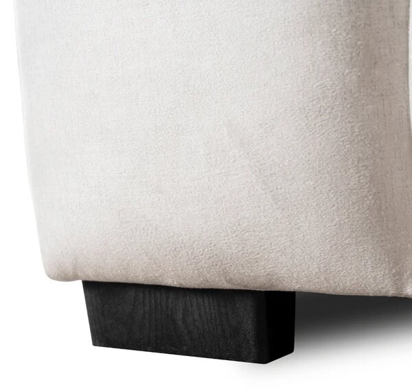 Sofa MODERNO 2S Dwuosobowa Kremowa Welurowa Nowoczesna
