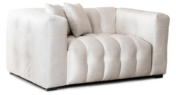 Sofa MODERNO 2S Dwuosobowa Kremowa Welurowa Nowoczesna