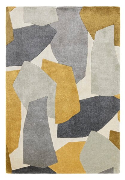 Dywan z włókien z recyklingu tkany ręcznie w kolorze ochry/szary 160x230 cm Romy – Asiatic Carpets