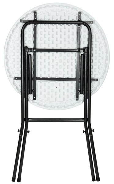 Stół imprezowy LYDA z plastiku, Ø72x110cm, biała Casaria
