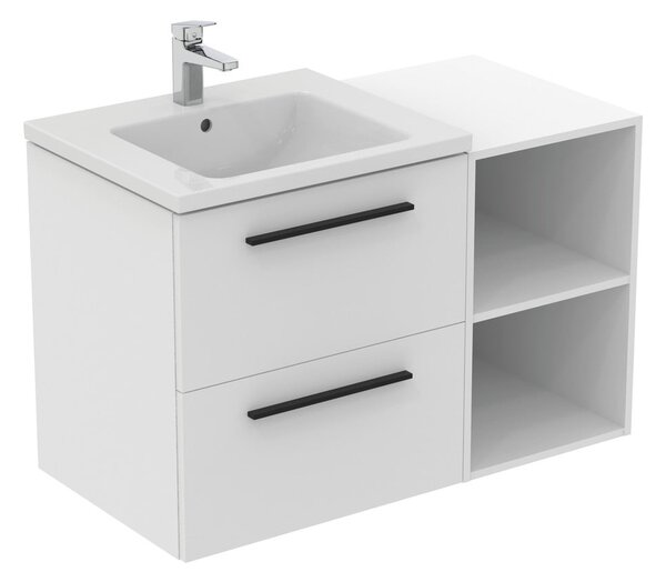 Antracytowa wisząca szafka pod umywalkę 80x63 cm i.Life B – Ideal Standard