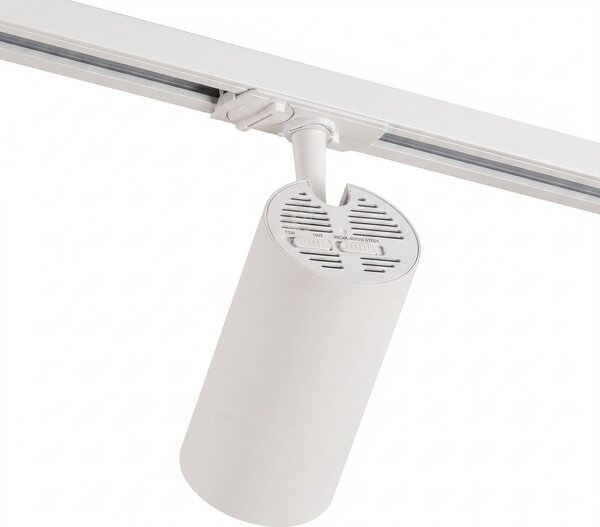 System szynowy Lindby Linaro, średnica 7 cm, 5-punktowa, LED, biały, CCT Linaro Lindby, możliwość ściemniania, biały / opal, biuro, aluminium, nowoczesny