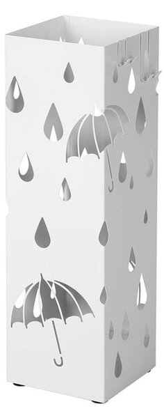 Stojak na parasole UMBRELLA, 15,5x15,5x49cm, biała SongmicsHome