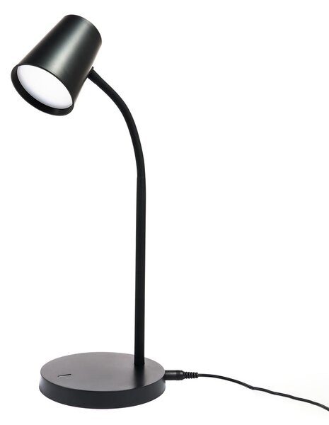 Lampa Stołowa Lindby, Ailina, ściemnialny, czarny, gabinet | pracownia, tworzywo sztuczne, nowoczesny