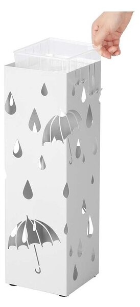 Stojak na parasole UMBRELLA, 15,5x15,5x49cm, biała SongmicsHome
